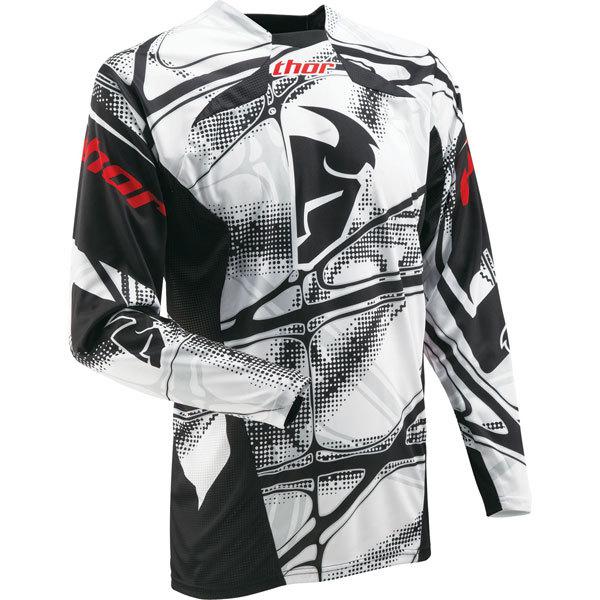 JERSEY - THOR S13 CORE YOUTH - SCORPION WHITE