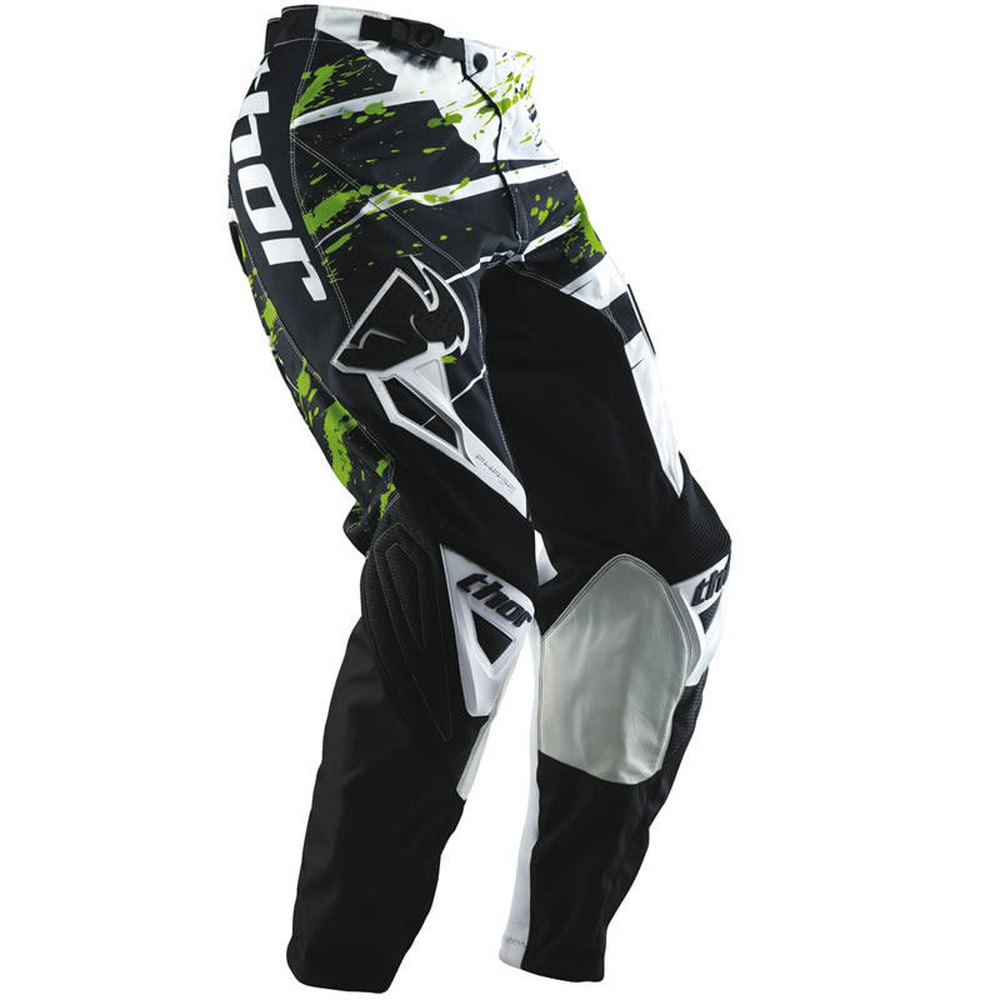 PANTS - THOR S13 PANT YOUTH PHASE - SPLATTER GREEN