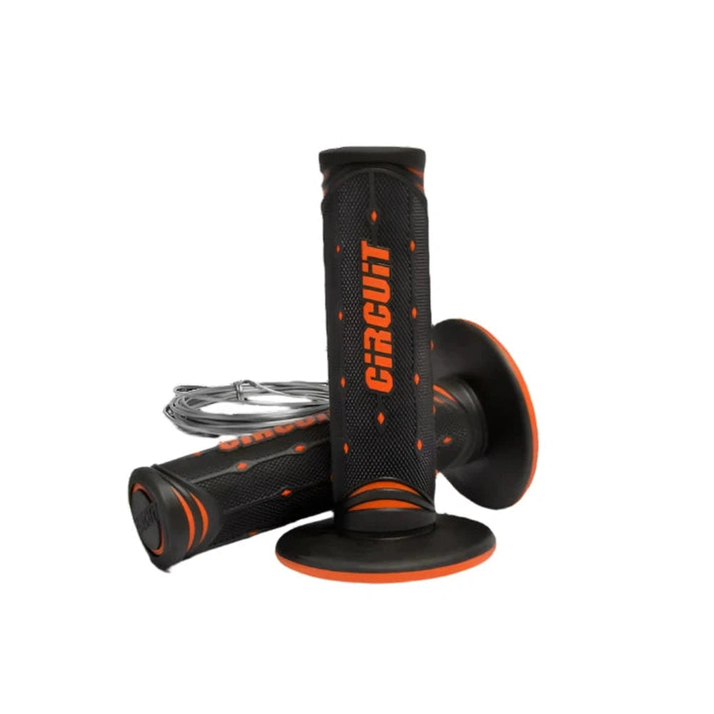 GRIPS - Circuit Equipment JUPITER Racing Grip - Black/Orange