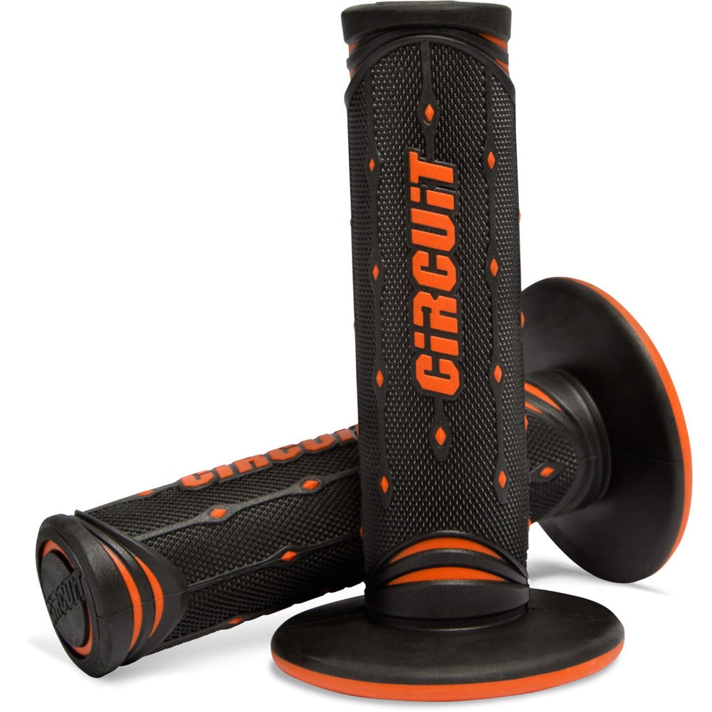 GRIPS - Circuit Equipment JUPITER Racing Grip - Black/Orange