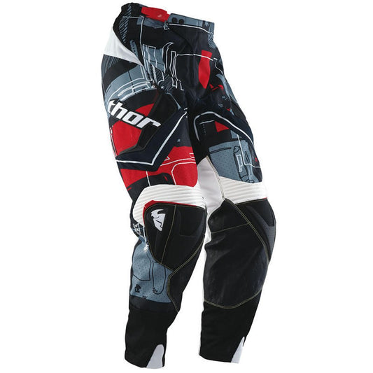 PANTS - THOR S13 PANT FLUX CIRCUIT - RED - 38