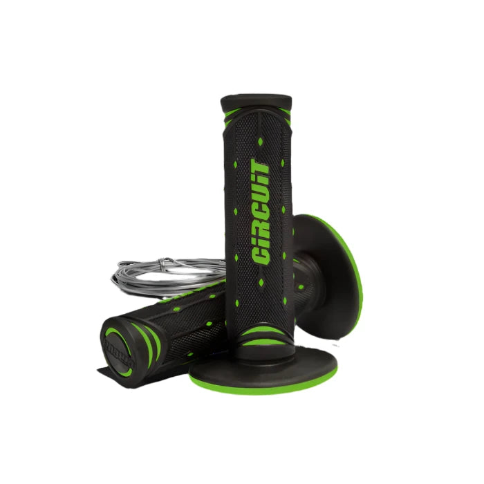 GRIPS - Circuit Equipment JUPITER Racing Grip - Black/Green