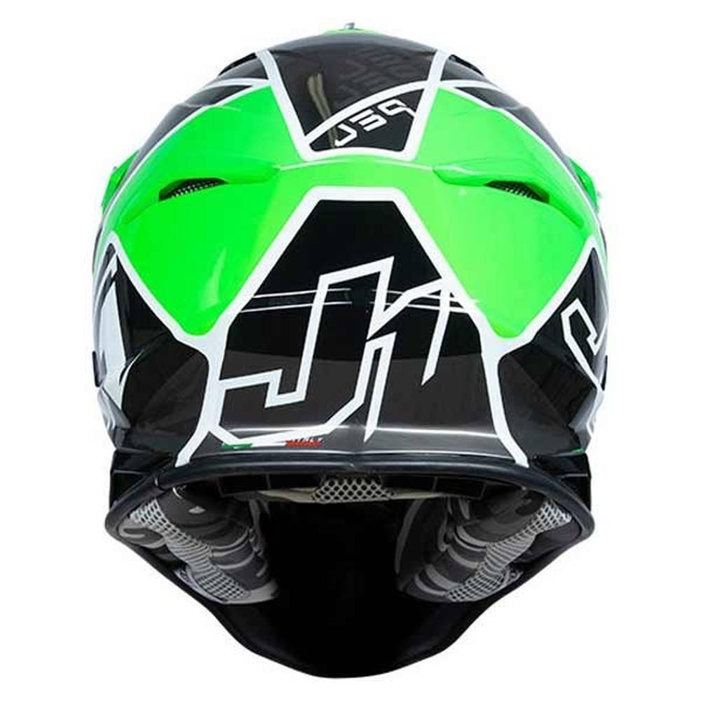 JUST 1 - J39 THRUSTER HELMET - BLACK/WHITE/GREEN