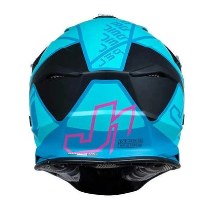 JUST 1 - J39 THRUSTER HELMET - PETROL BLUE/FUXIA/BLACK