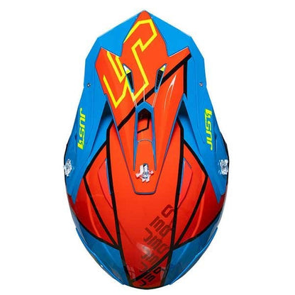 JUST 1 - J39 THRUSTER HELMET - YELLOW/RED/BLUE